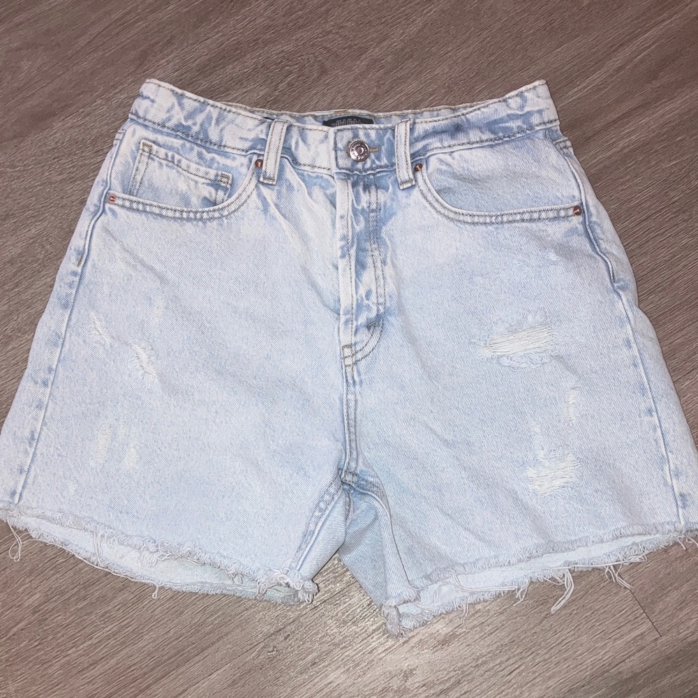 Light Wash Denim Super High-Rise Women’s Shorts